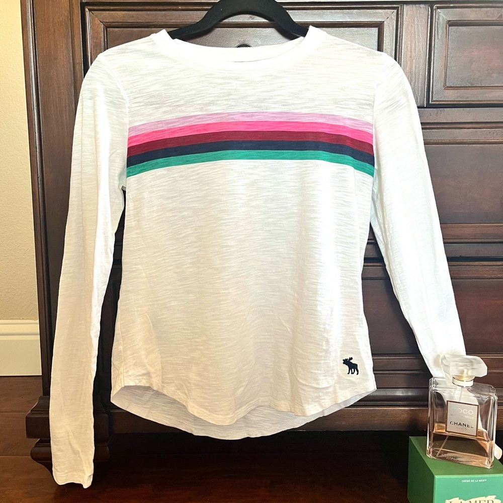 Abercrombie Kids Rainbow-Lined Long Sleeve